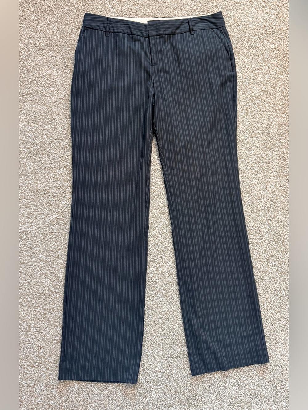 Old Navy Women's Black Pinstripe Dress Trousers